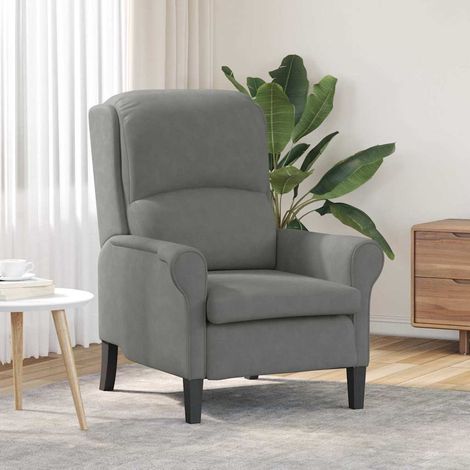 Sessel Dunkelgrau 76 x 94 x 102 cm Mikrofaser (1/5)