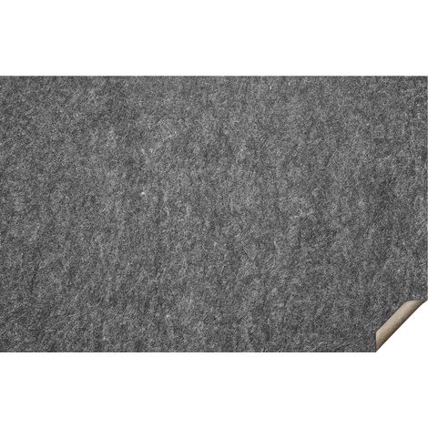 VEVOR Tappetino Protettivo per Tappeti Antiscivolo 1530 x 2440 mm, Spessore 6 mm Grigio Area 3-4 ㎡ Feltro a Doppia Superficie, Feltro di Poliestere + Lattice Protezione per Pavimenti