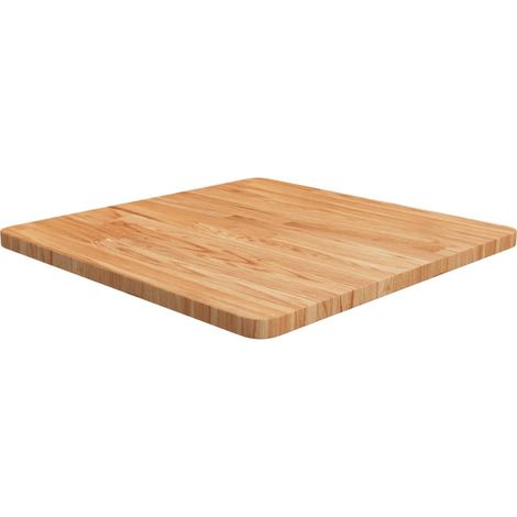 Tischplatte Quadratisch Hellbraun 60x60x2,5cm Behandelte Eiche