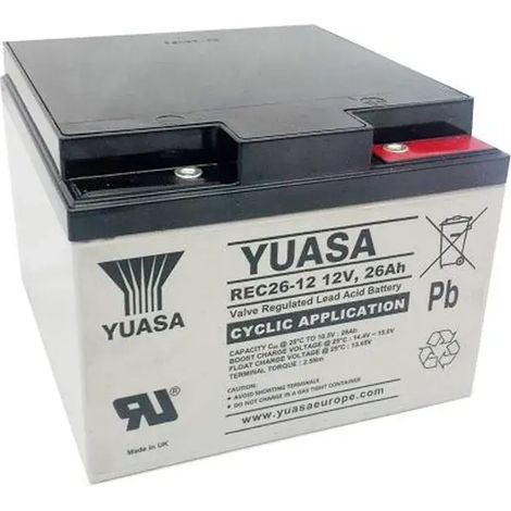 Batería Yuasa REC26-12 26AH 12V (1/2)