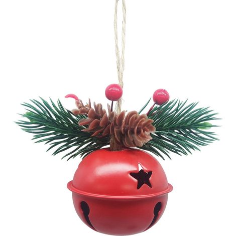 Cloche De Noël - Cloche À Sonnette Avec Clapet - Décoration Arbre De Noël Et Intérieur - Lot De 4 (1/5)