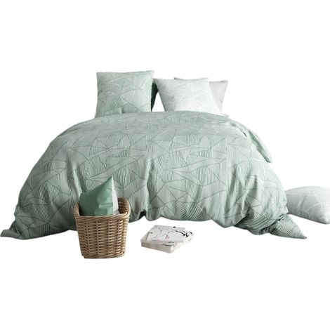 Housse de couette + 2 taies 240 x 260 cm Adelyse (1/3)
