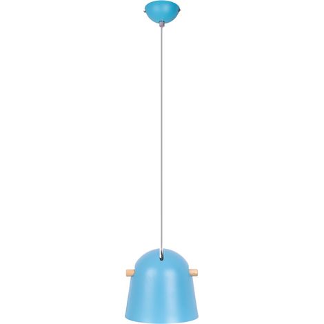 Globo - lampada a sospensione - TALLY - blu - metallo - Ø 23cm -