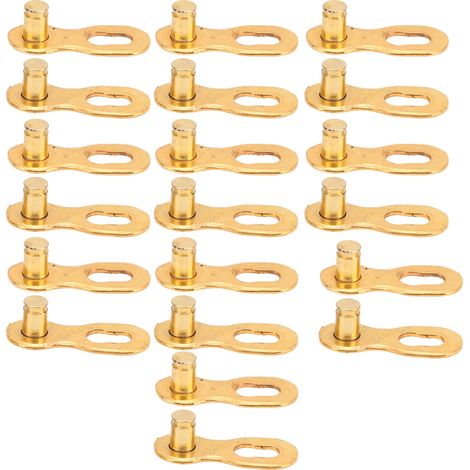 10 Paar 10-Gang-Stahl-Fahrradketten-Verbindungsstücke Gold (1/5)