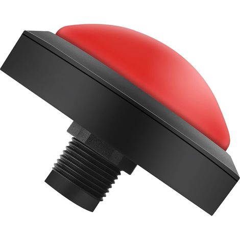 100mm LED Push Button with Micro-switch, for Game Consoles and Vending Machines, Red Convex Dome for DIY Assembly (1) (1/5)