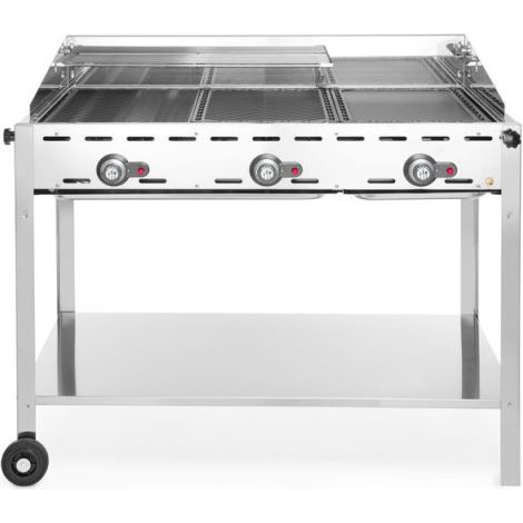 Barbecue Green Fire avec 3 brûleurs Profi Line 174kW - Hendi (1/5)