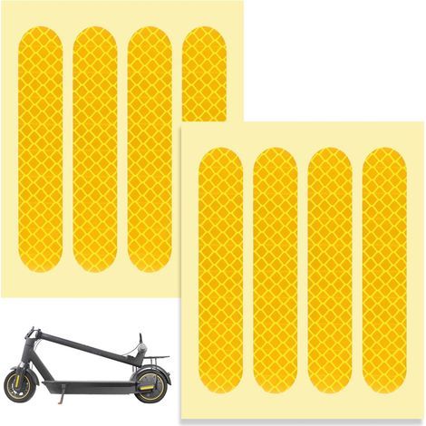 8 Pièces Autocollants Réfléchissants pour Trottinette Électrique Ninebot Max G30 - Stickers PVC Imperméables Haute Visibilité, pour Scooter Électrique Ninebot Max G30/G30D (1/5)