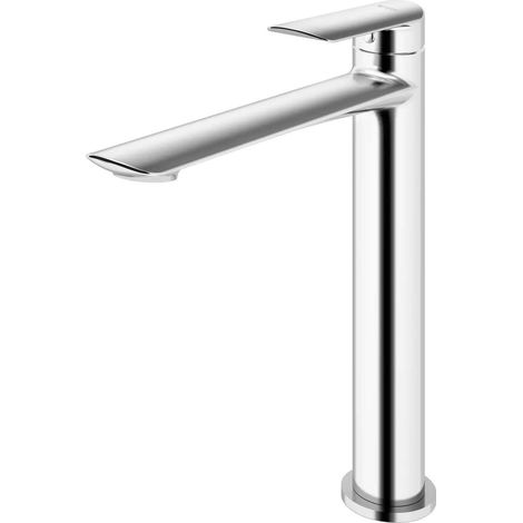 Mitigeur de lavabo à bec haut sans garniture de vidage (bouchon) chromé (1/3)