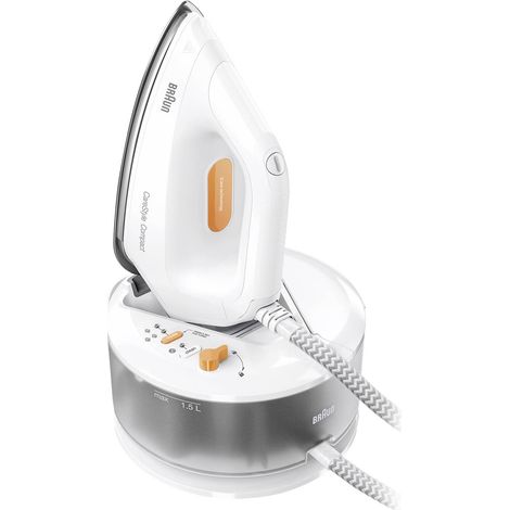 Braun IS 2132 WH 0128804000 Fer à repasser à vapeur 2400 W blanc, orange W357303