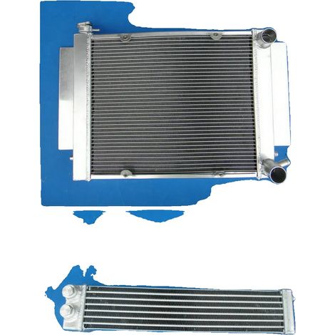 Disipador de calor de aluminio, tamaño del núcleo 450 x 388 x 56 mm, tamaño total 550 x 400 x 74 mm, 3 filas de núcleos, compatible con RX2, RX3, RX4 y RX5, alto rendimiento (1/5)