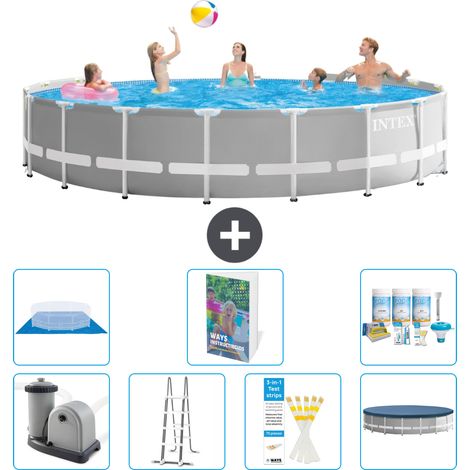 Prism Frame Pool Rund - 549x122 cm - 8-teilig S599