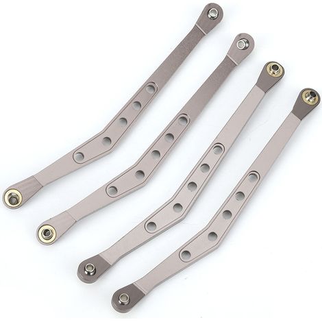 Bras de suspension en alliage d'aluminium pour véhicule radiocommandé 1/10 Axial 90018 - Accessoire RC Crawler couleur titane (1/5)