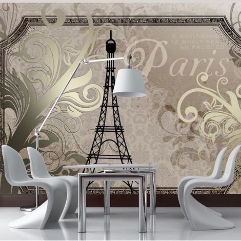 Papier peint or de paris vintage - 300 x 210 cm (1/4)
