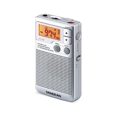Radio Sangean DT250S Plateado
