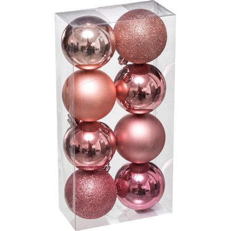 Juego de 8 bolas D.7cm rosa - Feeric lights & christmas