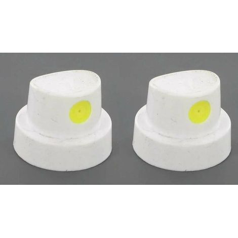 2x embout bombe aérosol universel tête pulvérisateur rond blanc spray buse peinture pistolet