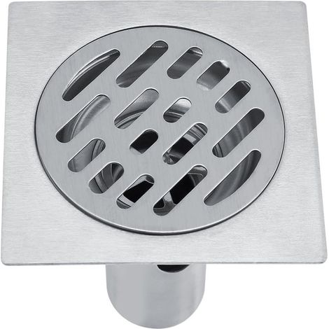Bonde de douche carrée - Siphon de sol - Bouchon panier - Crépine - Crépine d'évier - Bouchon d'évier