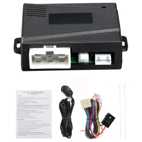 Pair - SJLERST Système de capteur d'éclairage automatique pour automobiles, feux automobiles 12V (1/5)