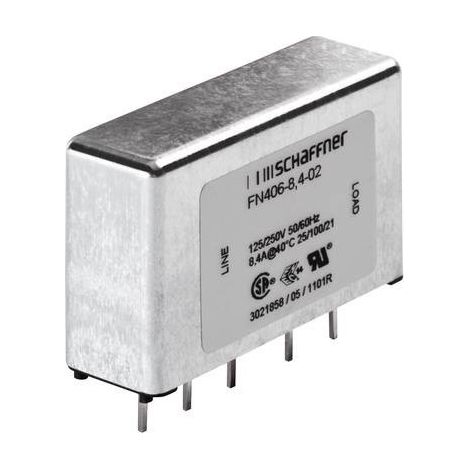 Schaffner FN 406-3-02 FN 406-3-02 Filtro antidisturbo 250 V/AC 3 A 2.5 mH (L x L x A) 45 x 15 x 28 mm 1 pz.