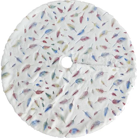 Jupe Pour Arbre De Noël - Motif Flocon De Neige Pailleté - Adaptée À Tous Les Arbres - Diamètre 120 Cm - 1 Pièce (1/5)