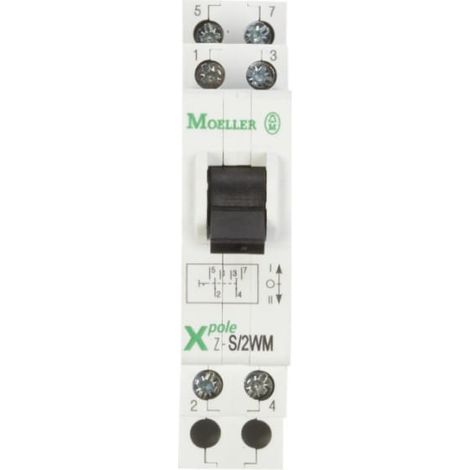Interruptor modular para escaleras I-0-II (red eléctrica-generador) 16A 2P Z-S/2WM 248346