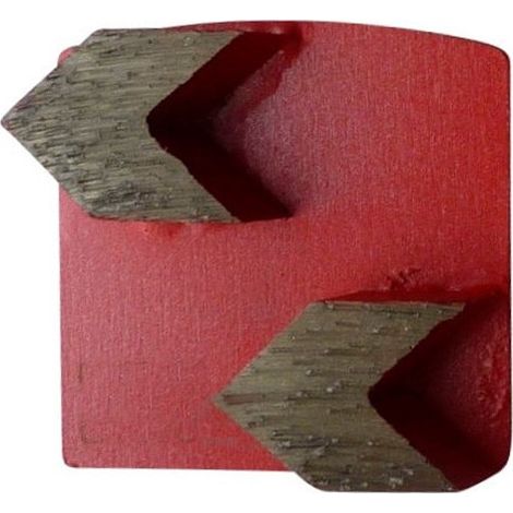 Segment de ponçage diamanté Gr 40 fixation compatible Husqvarna - béton dur, chape, époxy - Diamwood (1/2)