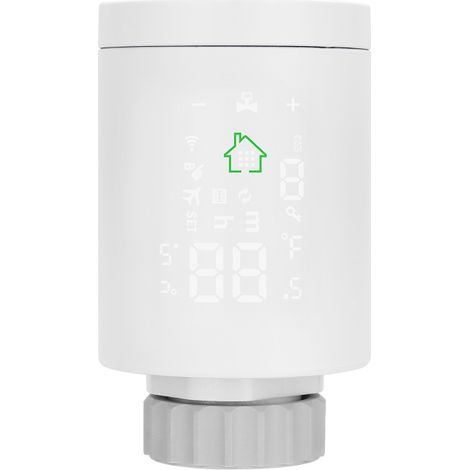 Actionneur de radiateur intelligent Tuya ZIGBEE3.0, vanne thermostatique programmable, contrôleur de température, commande vocale via (1/4)