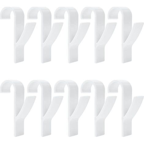 Crochet Radiateur Seche Serviette, 10 Pièces Porte Serviette Radiateur, Crochet Pour Radiateurs Plastique Blanc, Crochet De Radiateur Pour Porte Serviettes Chauffant Salle De Bain Et Cuisine (1/5)
