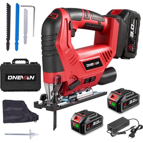 Cordless Jigsaw Suction Connection 24 mm Stroke 2 x 3.0Ah (1/5)
