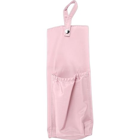 Organisateur de Fer à Friser Résistant à la Chaleur, Sac de Rangement Portable à Suspendre pour Outils de Cheveux avec Fermeture éclair Lisse, étui de Voyage Pliable Rose pour (1/5)