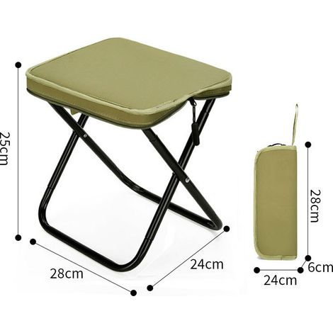 Chaise Pliable pour Enfants à Finition Effet Bois, Disponible en Vert, Cadre en Aluminium Léger, Tissu Oxford Double Couche, pour Intérieur et Extérieur (35×27×45 cm) (1/4)