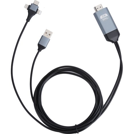Adaptateur USB-C vers HDMI pour iPhone avec Conversion Audio-Vidéo 3 en 1 (1/5)