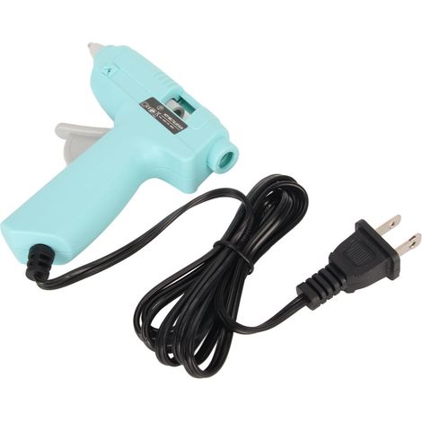 Machine à colle chaude à préchauffage rapide, mini-machine à colle thermofusible, kit avec 50 bâtons de colle pour les projets de bricolage des enfants, prise 110-240 V (prise américaine). (1/5)