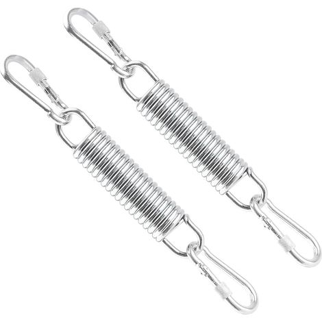 Heavy Duty Ceiling Hooks 200mm Swing Springs for Indoor Hanging Chairs with Metal Cables and 2 Carabiners for Hanging Chairs (1/5)