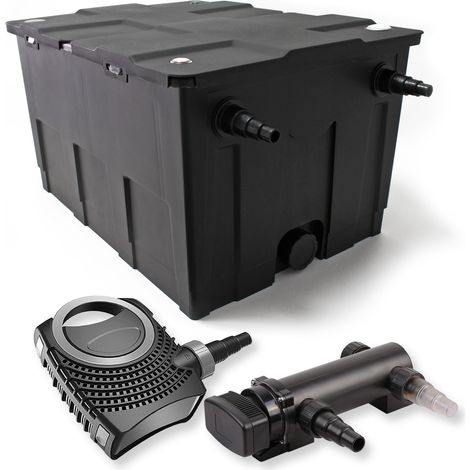 SunSun 1-Cámara Filtro Set 60000l con 18W UVC Clarificador y NEO7000 50W Bomba