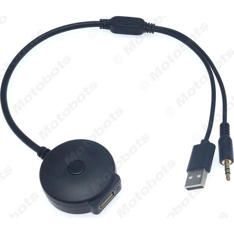 Adaptateur audio de voiture compatible avec les BMW séries 1/2/3/4/5/6/7 (USB, Bluetooth, AUX). (1/4)