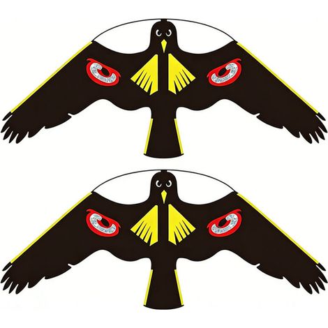 Set mit 2 Vogelscheuchen-Drachen zur Abwehr von Vögeln – für Garten, Hof und Hausdekoration – Schutz für den Bauernhof