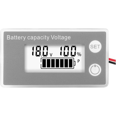 Voltmètre numérique LCD DC8-100 V à deux fils voltmètre panneau voltmètre moniteur (1/5)