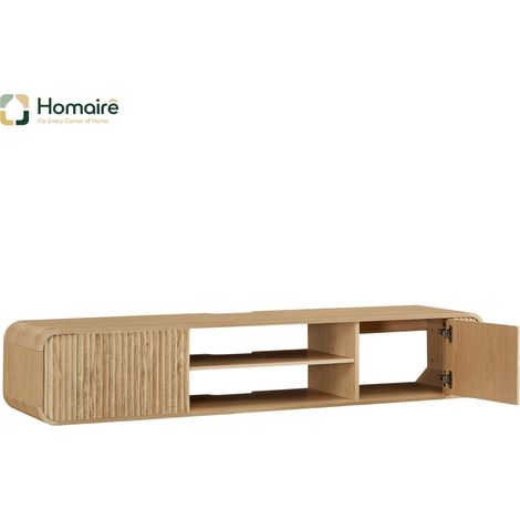 Colonnes de rangement, naturel, en bois naturel 160 x 38 x 30 cm HOMAIRE (1/5)