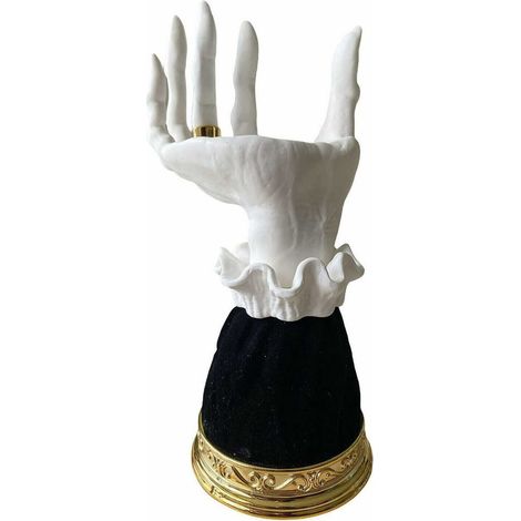 Kerzenhalter mit Hexenhand – Halloween-Kerzenhalter, gotische Palmen-Dekoration, schwarzer Kerzenständer für den Altar (1/4)