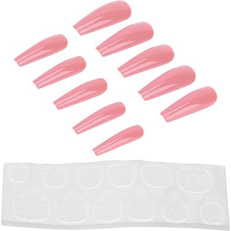 10 faux ongles lisses pour femme - Kit manucure chic et moderne - Accessoire beauté longue durée N5354-08 (1/5)