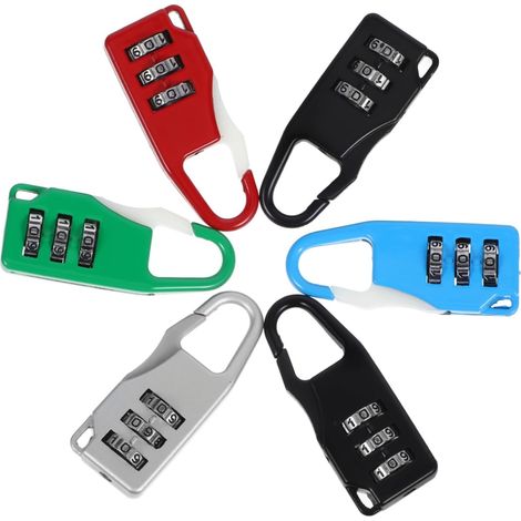 de 6 cadenas à combinaison robustes et légers pour valises