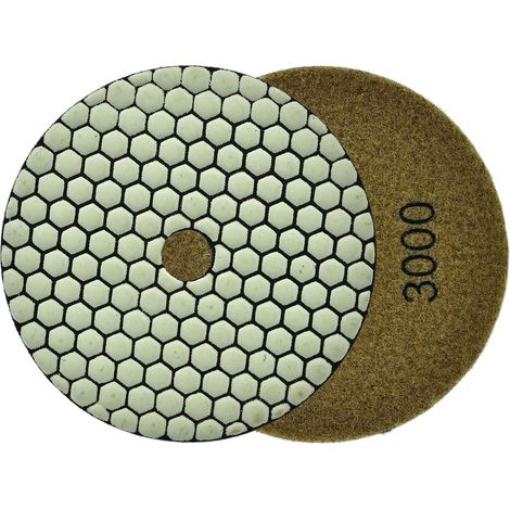 Polierscheibe zum Trockenschleifen von Steinzeug 125 mm GR3000 (25/250) (1/4)