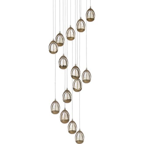 Visconte Bulla Ceiling Pendant Cluster 14 Light LED Fitting - Gold (1/4)