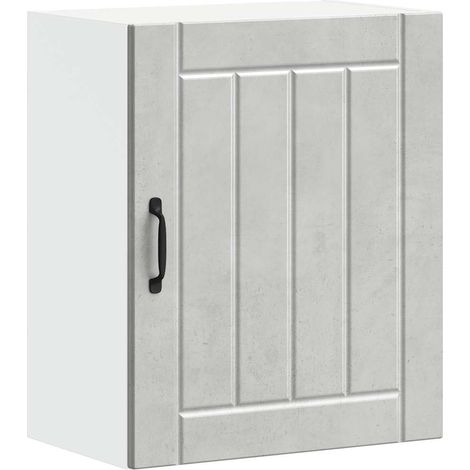 Maison Exclusive - Armoire murale de cuisine Lucca gris béton bois ingénierie (1/5)