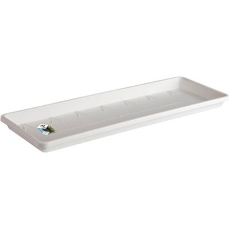 Barcelona Balconnière Soucoupe 70 - Blanc - L 66 x B 16.8 x H 3 cm - Balconextérieur - 100% recyclé