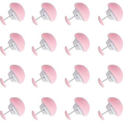 16 fermagli per piumone, bottoni antiscivolo rimovibili bifacciali per trapunte, cuscini, tende - Rosa (1/5)