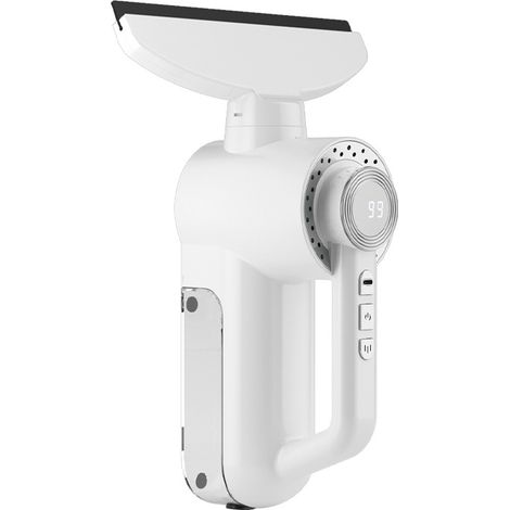 Aspirapolvere elettrico per vetri, strumento di pulizia elettrico da 1500 Pa con batteria da 3000 mAh, adatto per porte in vetro, piastrelle, specchi e automobili (argento) (1/3)