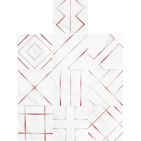 Lot de 10 autocollants muraux 3D pour cuisine, imperméables, anti-huile, adhésifs, décoration de carrelage (1/5)
