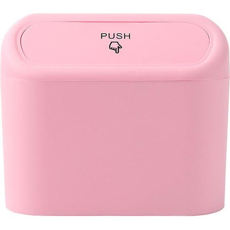 Poubelle rose pour petite voiture (1/5)
